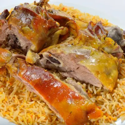أرز المندي بلحم الخروف