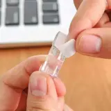 Pack 20pcs Pinces de câble auto-adhésives solides et transparents – طقم تنظيم الكابلات