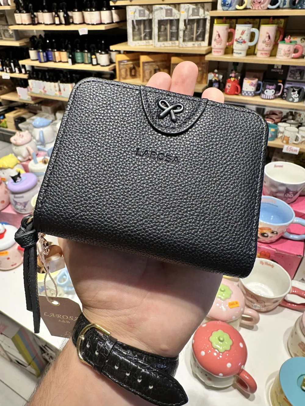 Petit Portefeuille Zippé Nœud — LaRosa