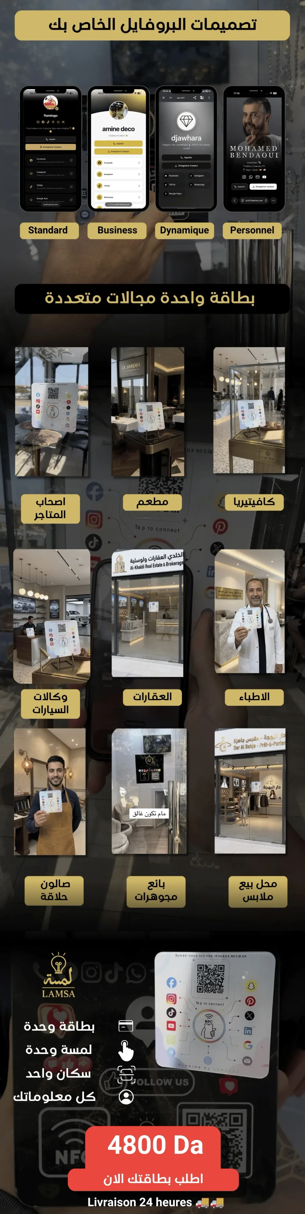 Carte NFC QR
