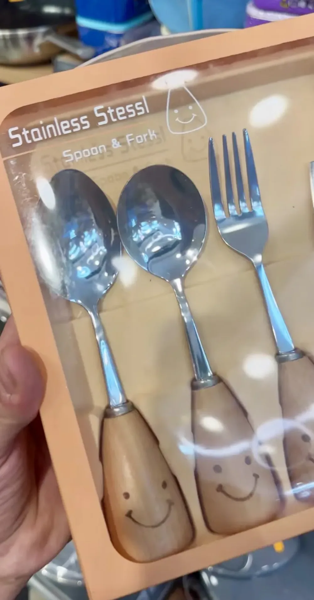 Set de Couverts “Smiley” en Acier Inoxydable 🥄🍴