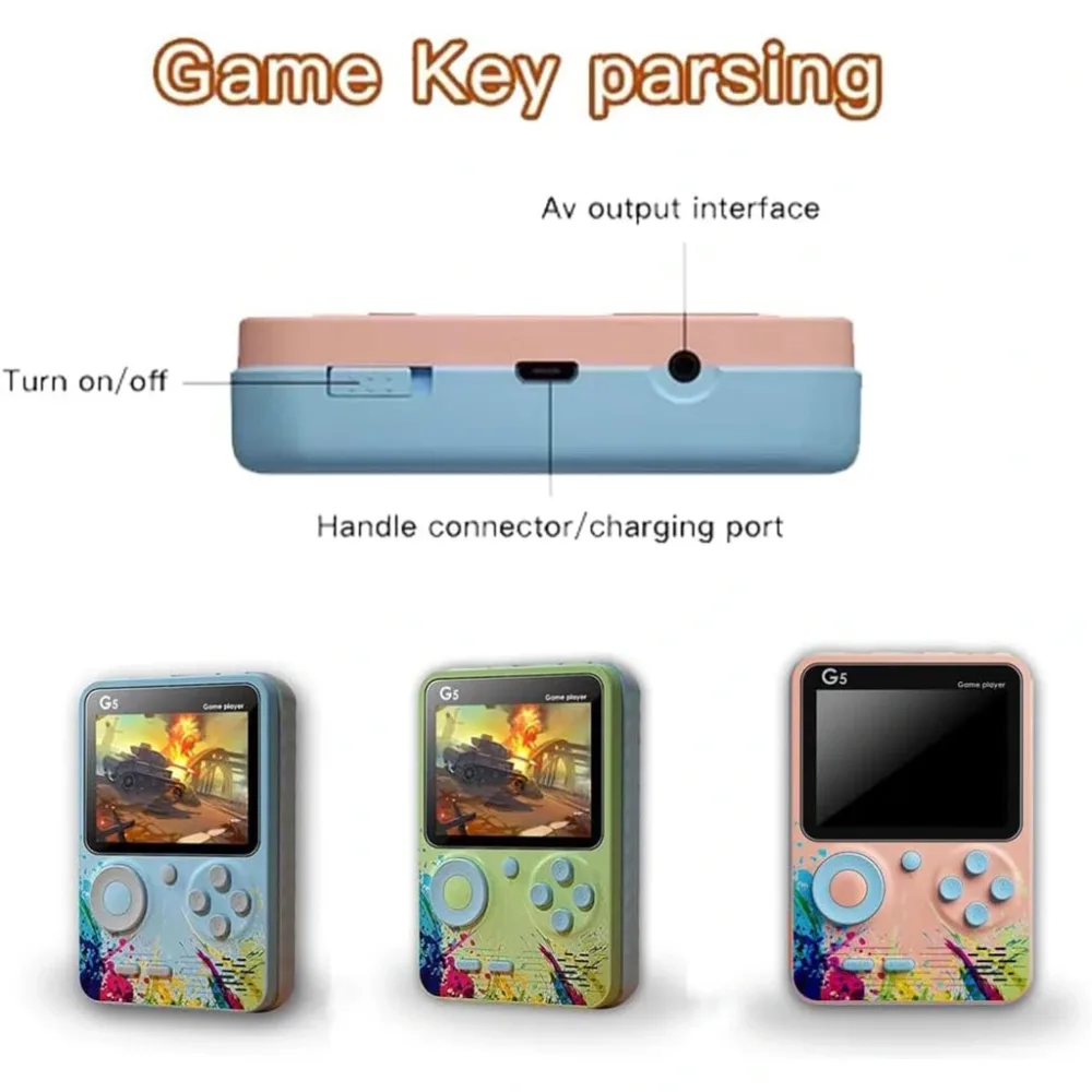 Console de jeu portable avec 500 jeux intégrés