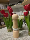 Moulin à Épices en Bois Style Bambou — Rose et Bleu