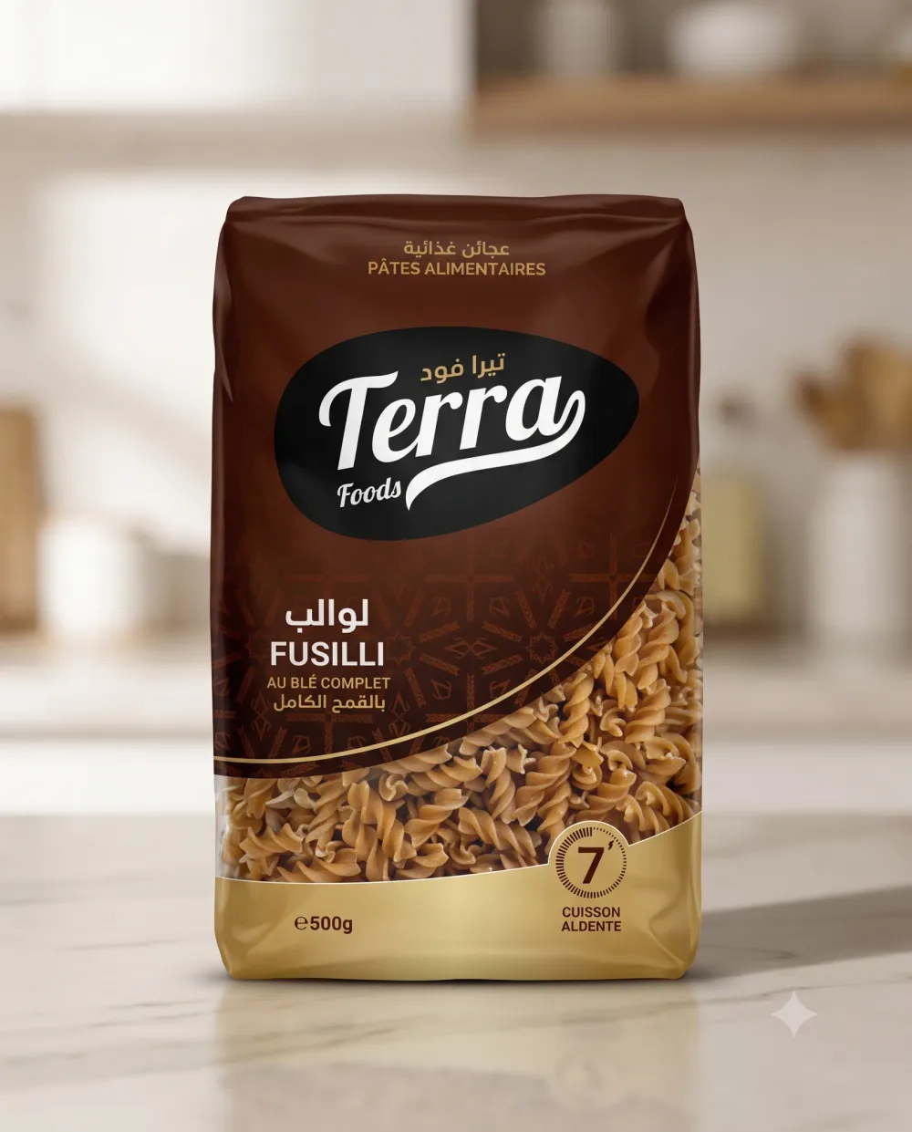 تيرافود  لوالب بالقمح الكامل500غ