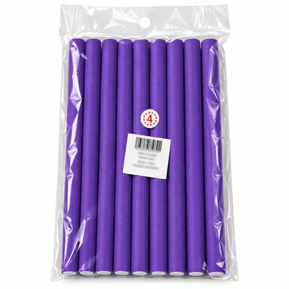 BIGOUDI flexibles sans chaleur pour cheveux N1490 10PCS