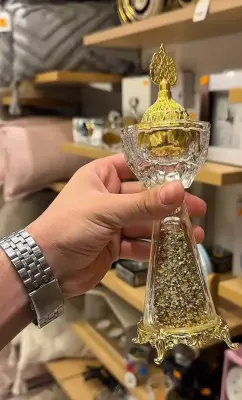 Diffuseur à Couvercle Doré Perforé