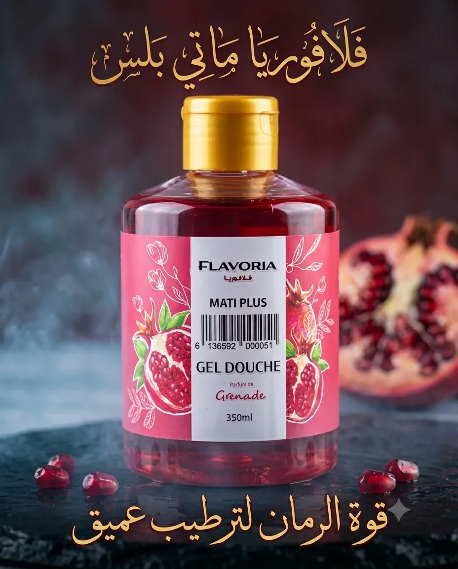 Flavoria جال دوش بعطر الرمان 350مل