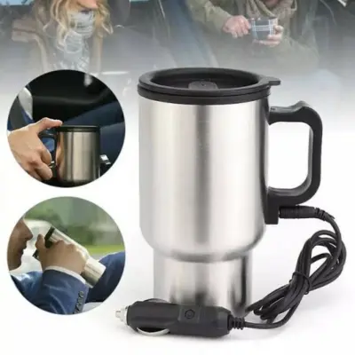 Thermos electrique chauffant pour voiture avec prise Allume Cigare Chauffe Eau,Thé,Café