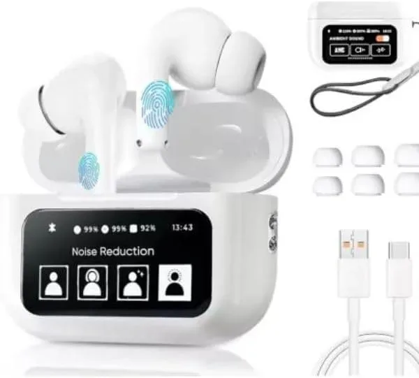 Écouteurs Bluetooth A9 Pro TWS – Écran LCD, Commandes Tactiles & Micro