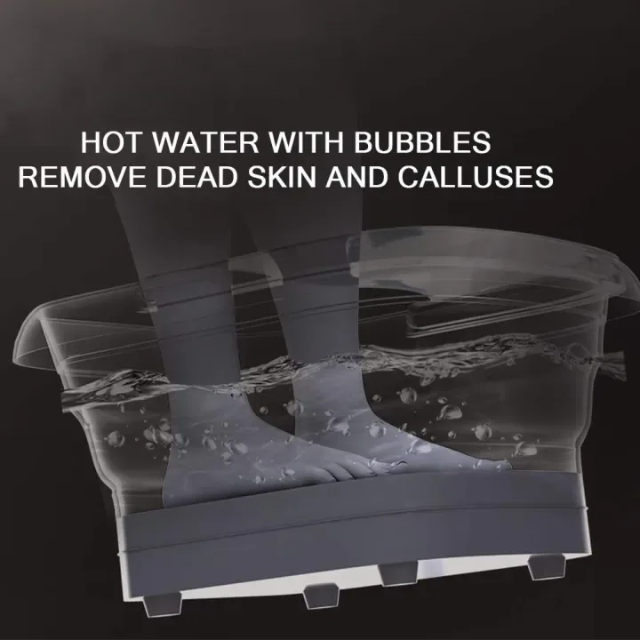 Masseur pour Pieds Pliable Hydromassant et Chauffant avec Rouleaux Shiatsu - جهاز مساج وتدليك القدمين المطور القابل للطي مع خاصية التسخين والفقاعات