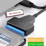 Câble SATA vers USB 3.0, adaptateur 22 broches - HDD SSD 2.5 pouces.