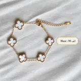 Bracelet trèfles bicolores