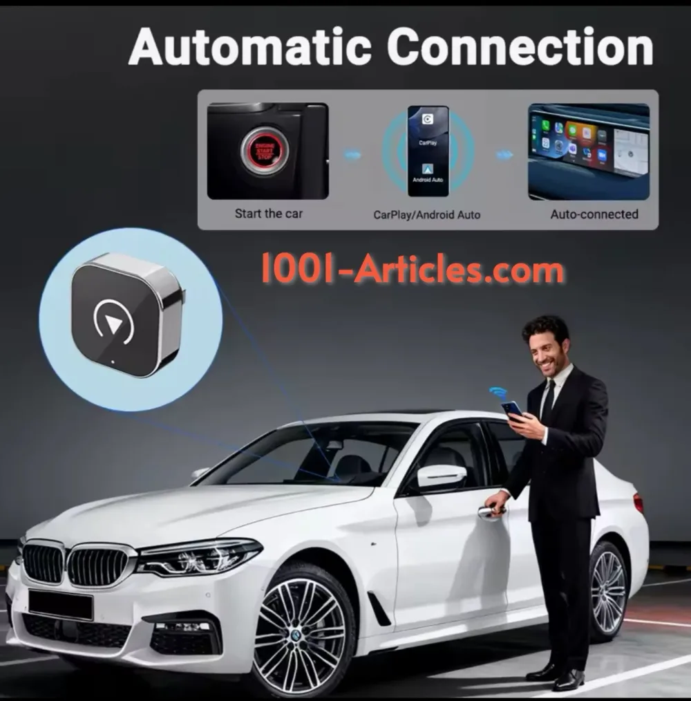 Mini Adaptateur XUDA CarPlay - Android Auto, sans fil