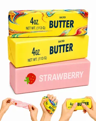 BUTTER SQUISHY  AND  STRAWBERRY