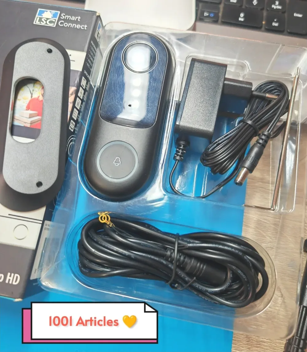 LSC DOORBELL - Tuya Smart Wi-Fi, Sonnette video et caméra sans fil, Interphone