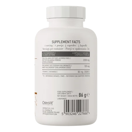 Collagène Marin + Acide Hyaluronique + Vitamine C 120 gélules