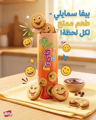 بسكويت محشي ذوق الشكولاطة -بيفا-