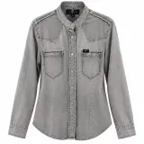 Chemise Femme 7 For All Mankind en Denim Gris – Taille XS