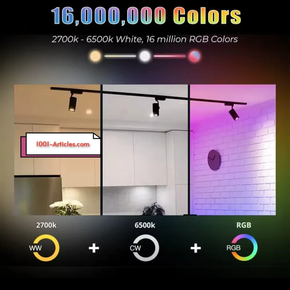 Spotlight COOLO Tuya WIFI GU10 Spot LED Intelligent Connecté RGB