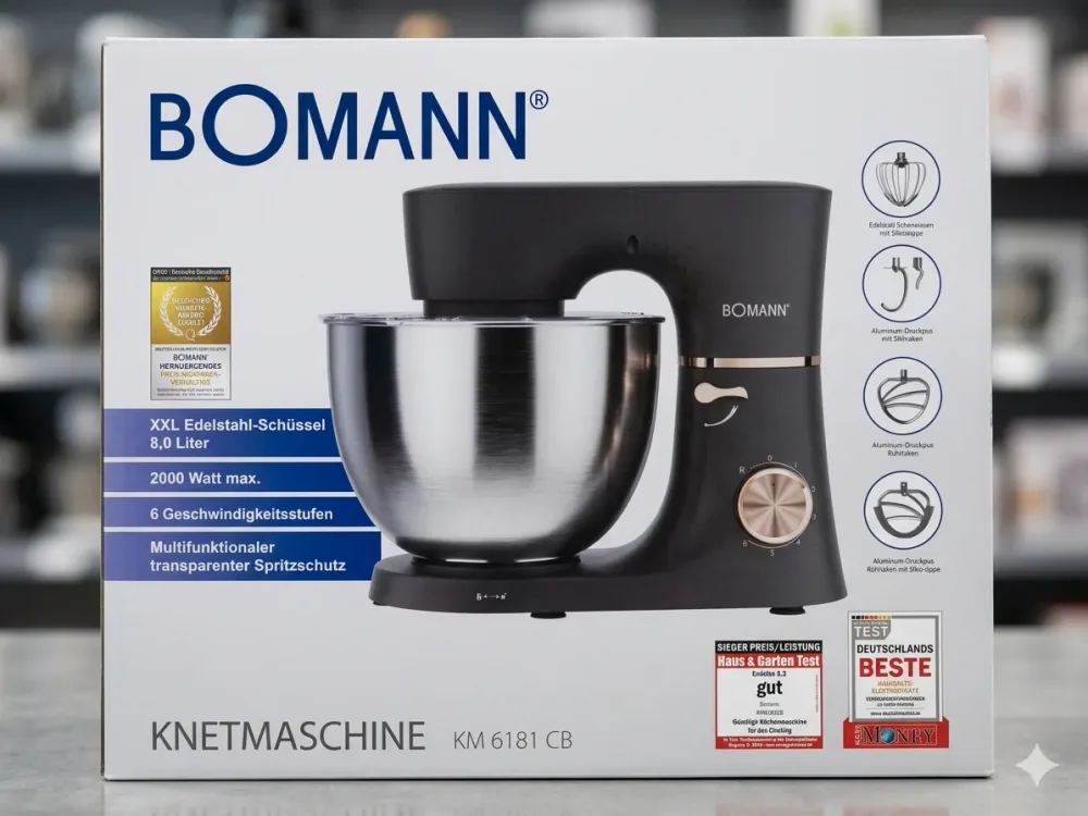 آلة العجن الاحترافية من Bomann (طراز KM 6181 CB)