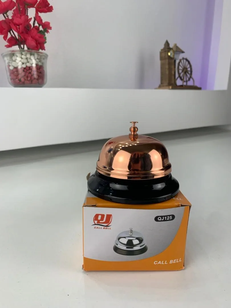 Mini Sonnette d'Appel en Métal Antirouille pour Bureau – جرس نداء معدني صغير مقاوم للصدأ للمكتب