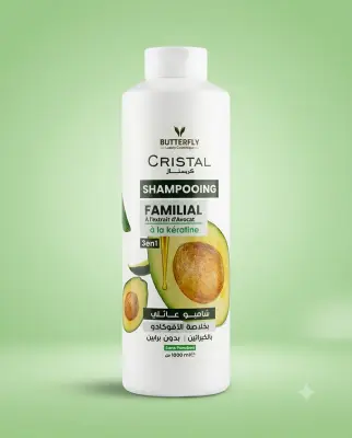 Cristal شامبو عائلي بخلاصة الافوكادو 1ل