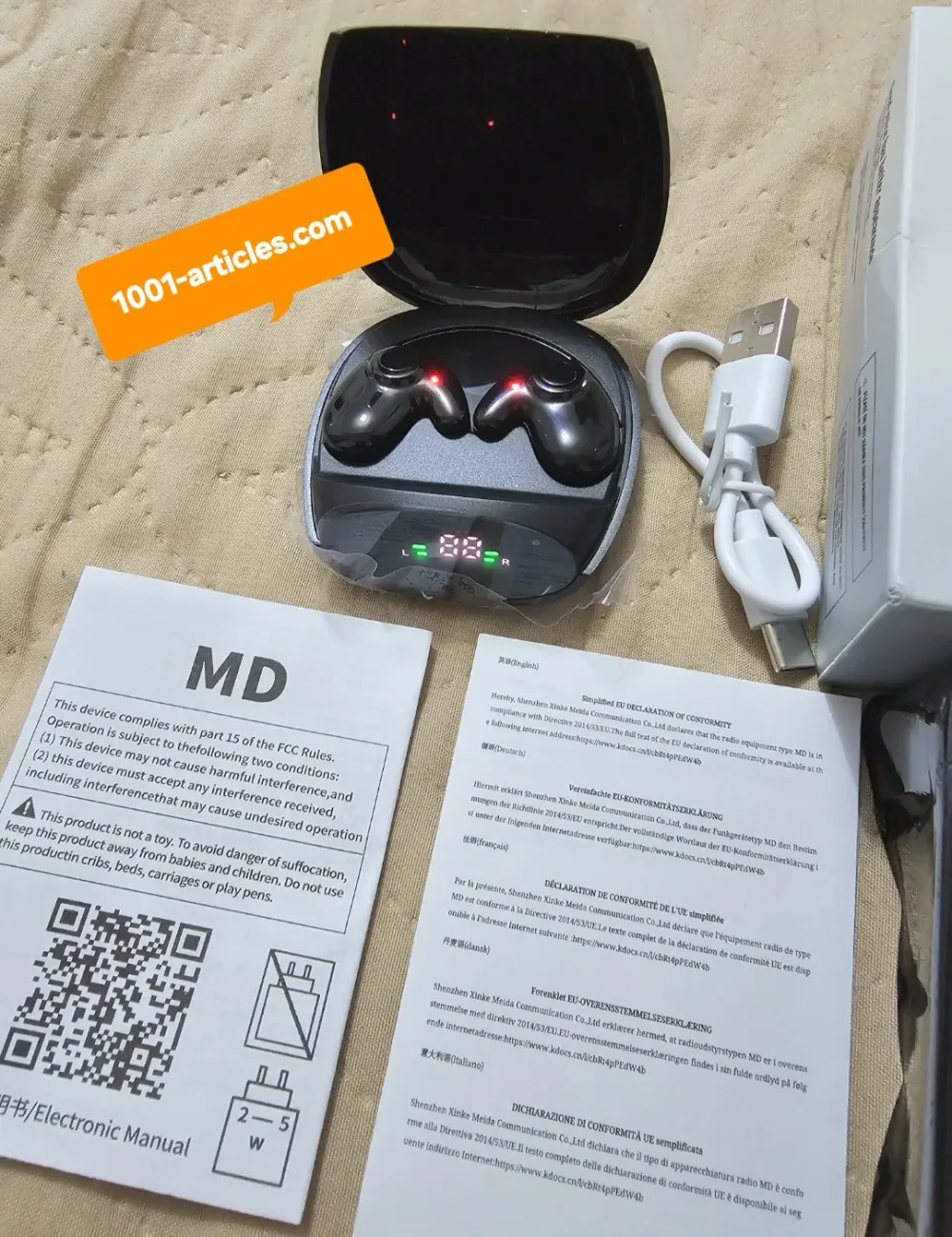 Écouteurs Intra-Auriculaire, Compacts, Wireless Bluetooth Confortables.
