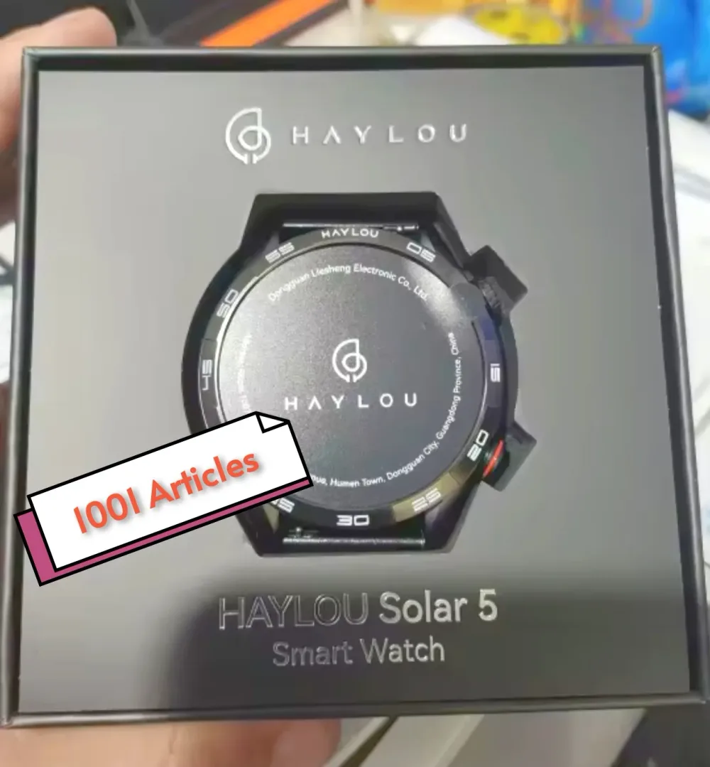 HAYLOU SOLAR 5 - Smart Watch pour Homme - 1.58", Amoled 60Hz, IP68