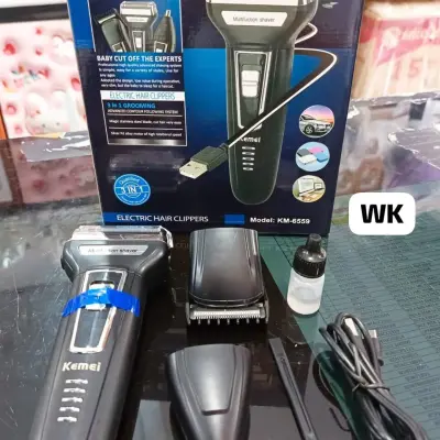 Tondeuse kemei 6559 [3in1] rechargeable