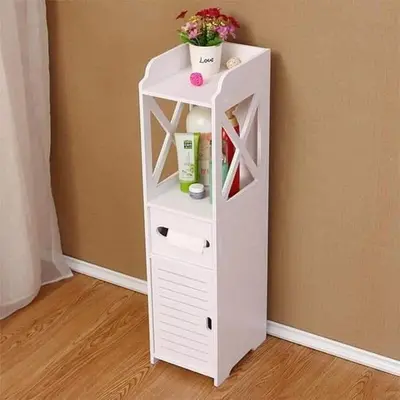 Tall Slim Bathroom Storage Tower CNC File