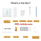 Interrupteur Tactile avec télécommande RF Tuya Smart contrôle des Volets Roulants