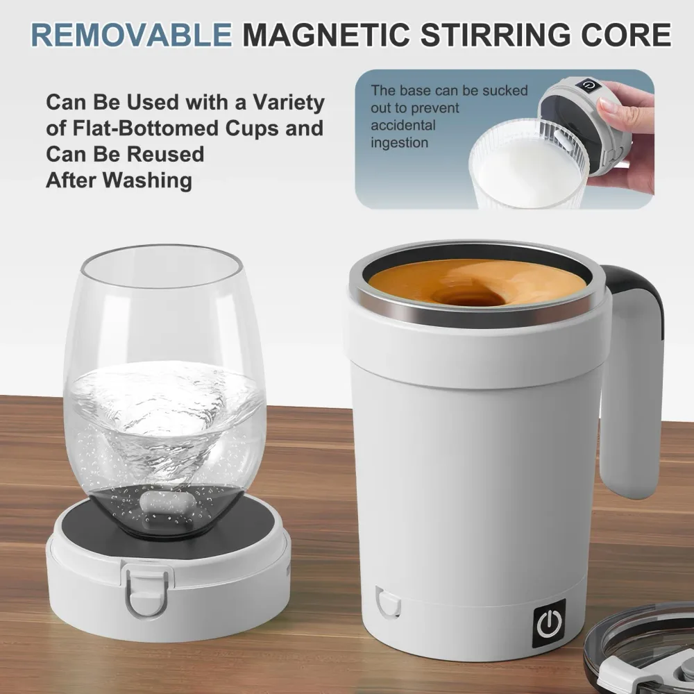 Mug Auto-Mélangeur Magnétique “AUTO MUG STIRRING” : L’Innovation au Service de Votre Boisson
