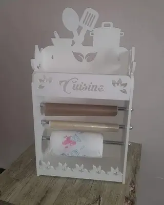 Decorative Kitchen Roll Holder CNC File