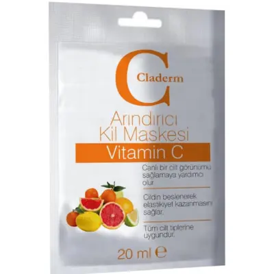 claderm arindirici kil maskesi vitamin c