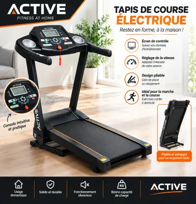 جهاز مشي كهربائي  قابل للطي – Tapis de Course Électrique