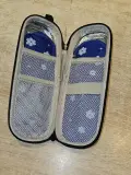 ❄️ TROUSSE DE RANGEMENT VOYAGE - GRIS BLEU FLOCONS