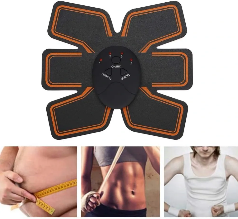 Ceinture de Musculation Électrostimulation EMS  Abdominaux et Minceur, 6 Modes - حزام التخسيس وتحفيز العضلات الكهربائي الذكي