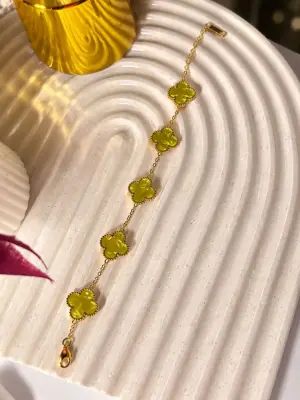 سوار Van Cleef & Arpels 🍀🪙(ورقة الحظ)