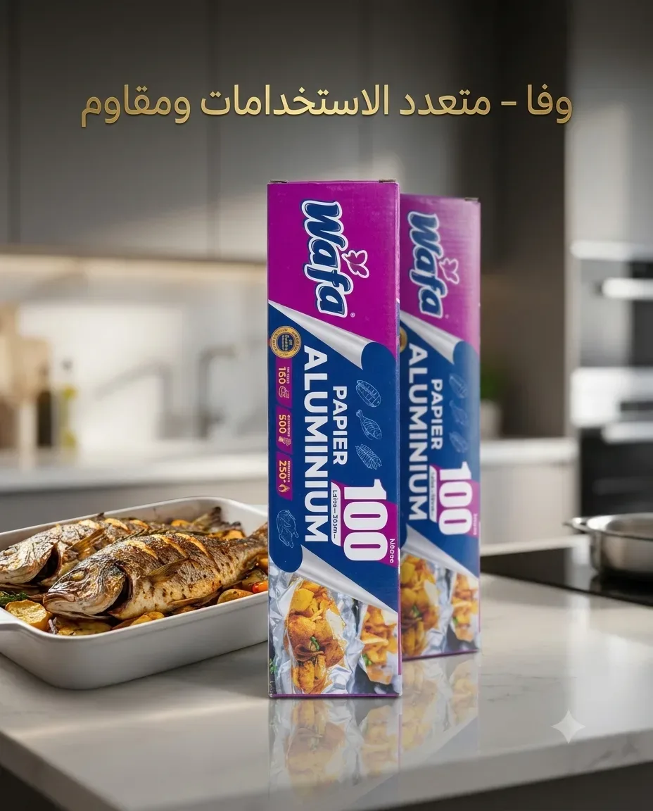 Wafa ورق اليمينيوم 100 متر