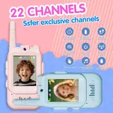 Pack Talkie-walkie 2pcs pour enfants avec vidéo et camera HD rechargeable