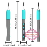 Fer à souder électrique portable, écran LED, Température réglable, USB Type C.
