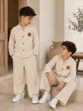 طقم أولاد قطعتين ( LINEN )