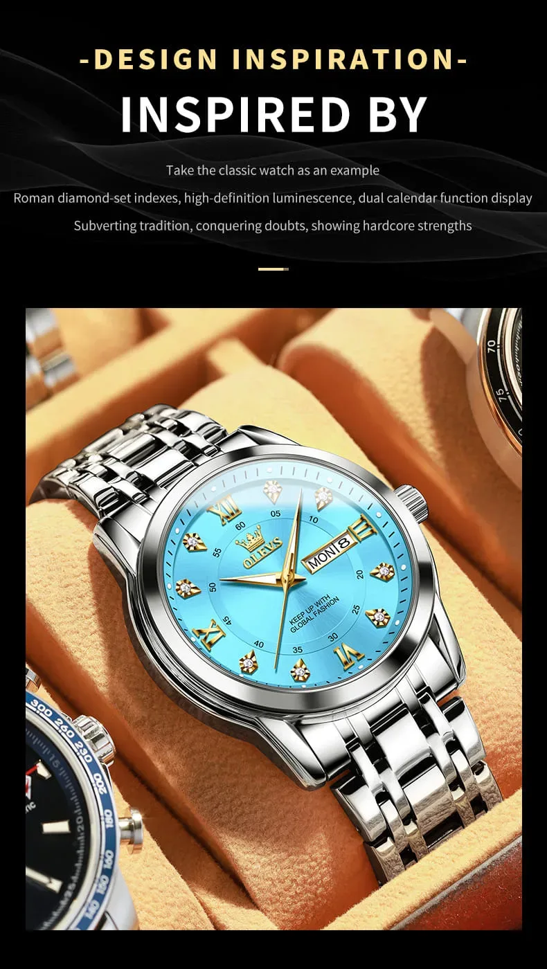 Nouvelle montre homme Quartz Olevs Original