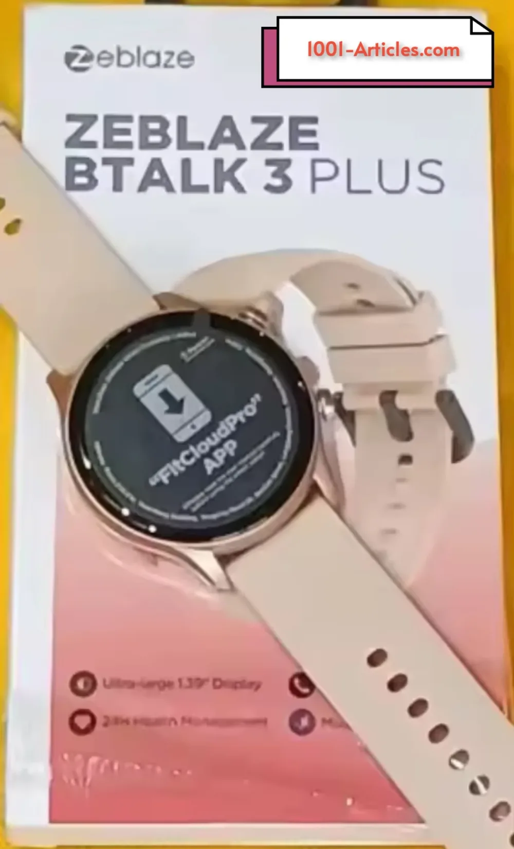 Smart Watch ZEBLAZE Btalk 3 Plus, intelligente, IPS HD,Bluetooth