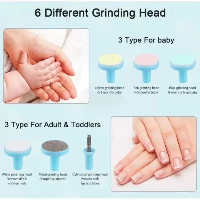 آلة قص أظافر كهربائية للأطفال (Baby Nail Trimmer)