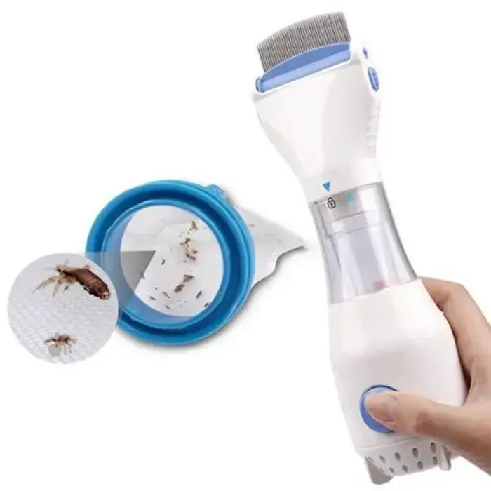 Peigne de nettoyage des cheveux anti-poux multifonctionnel électrique pour nettoyer le peigne à puces physique