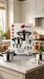 BRENDELI Cocotte-Minute 4+7L 22CM Stainless Steel Set 7PCS