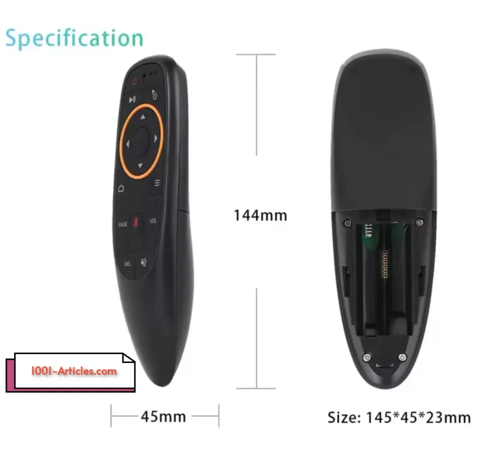 Télécommande G10S vocale, universelle, 2.4G, sans fil, IR Air Mouse