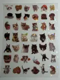 Water proof cat stickers sheet