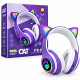 Casque Bluetooth Cat STN-28 avec LED RGB – Wireless